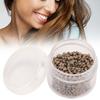 1000pcs 3mm X 2mm Silicone Micro Links Rings Beads Hair Extension ToolLight Brown