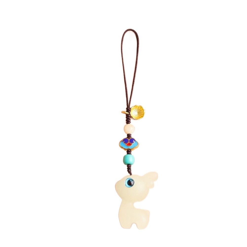 Rope Hanging Ornament Luminous Stone Car Key Chain Chinese Style Key Chain Key Ring Bag Pendant