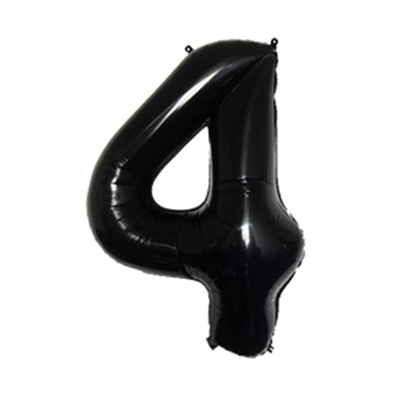 Small Digital Balloon 16-Inch Us Version Of Thin Body Decoration Birthday Party Aluminum Film Balloon Digital Balloon