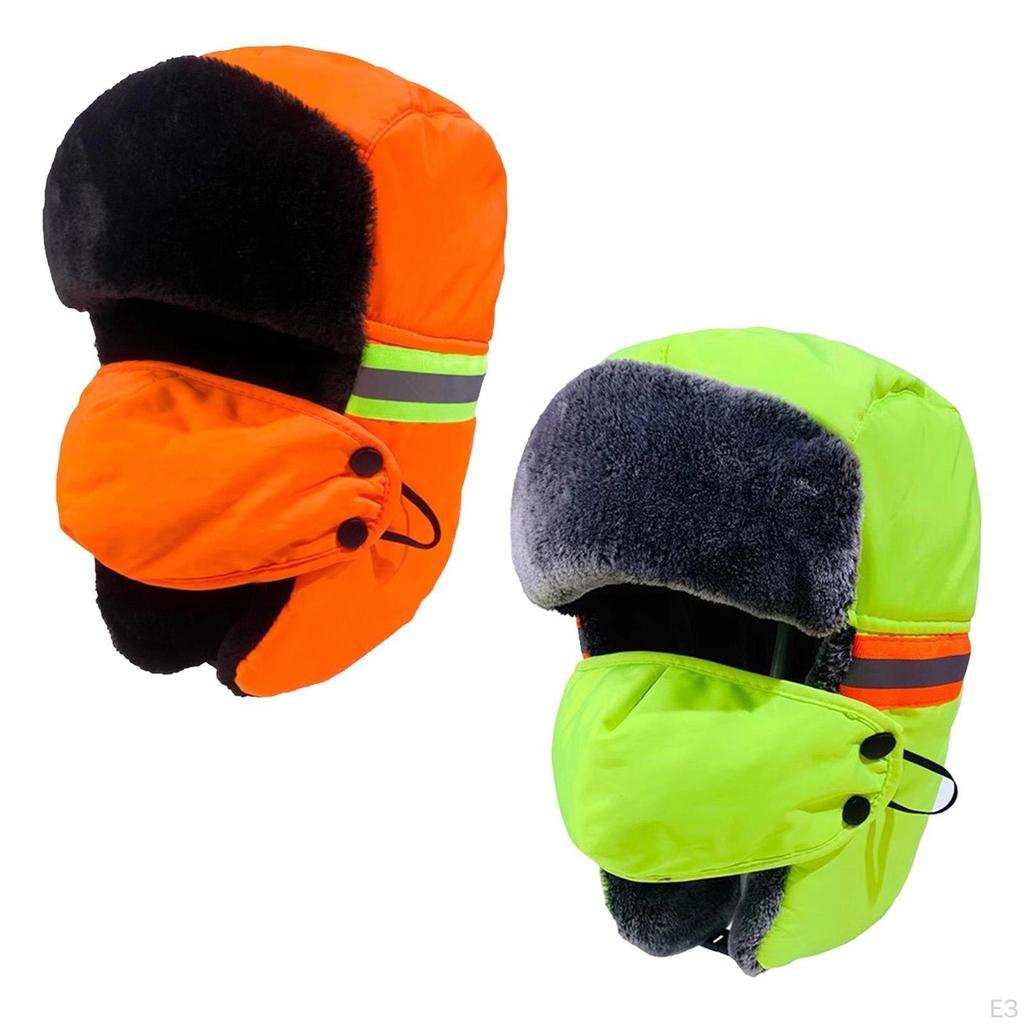 Winter Trapper Hat Bomber Cap Warm Russian for Fishing Adult Skating Outdoor