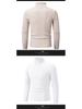 Men's Retro Solid Color Slim Turtleneck Sweater - Versatile Inner or Outer Wear, Thin Knit Design