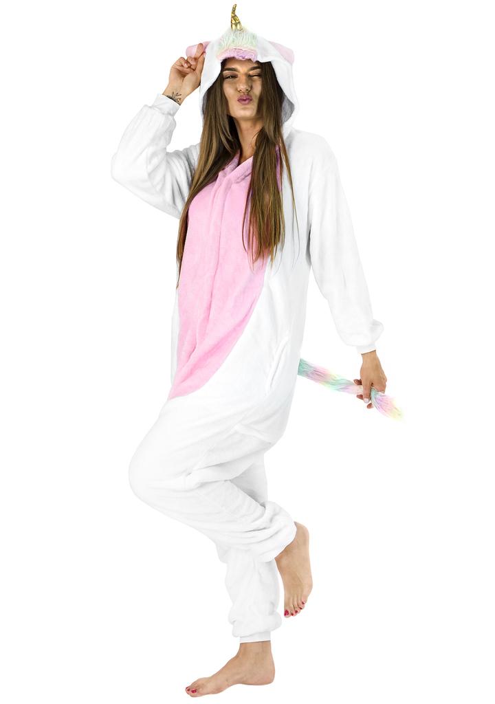 Pánské pyžamo kigurumi jednorožec overal kostým pro dospělé velikost S