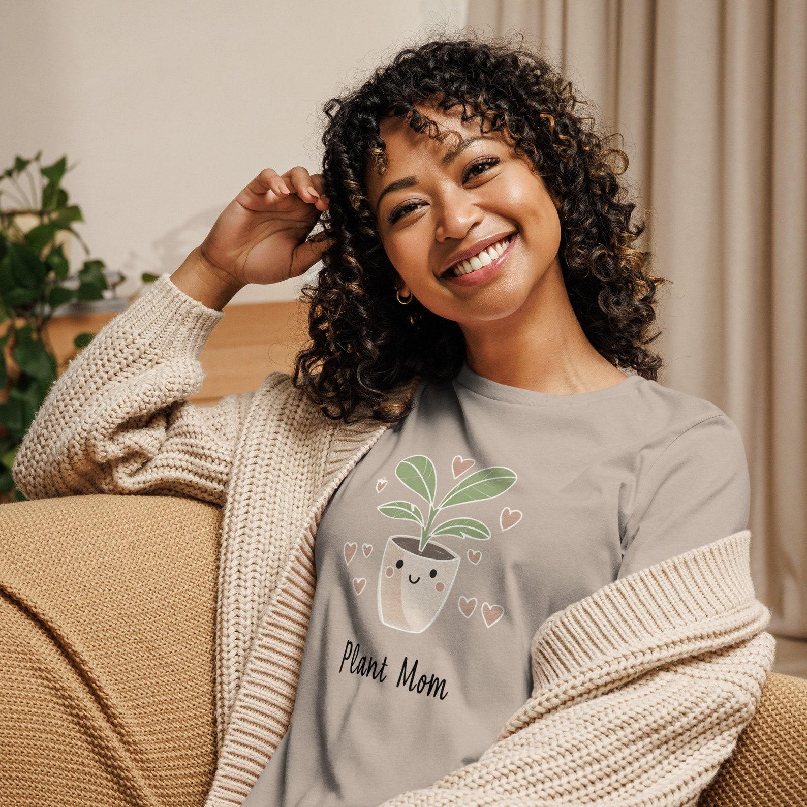 Plant Mom T-Shirt | Cute Botanical Graphic, Soft Cotton Tee XL