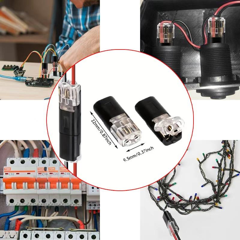 2 Pin Way Plug Waterproof Electrical Connector Car Wire Cable Automotive Terminal Block Low Voltage Tool