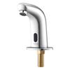 Touchless Bathroom Sink Faucet, Automatic Motion Sensor Restroom Toilet Faucet Cold Water with Hole Cover Plate, Battery Operated for 9.5 mm Pipe