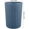 1Pc Bathroom Tumbler with Smooth Lines Wheat Straw Cup for Bathroom for Toothpaste Deep Blue 4.09''x2.80''