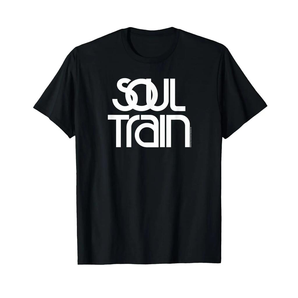 Soul Train Classic Logo T Shirt Vintage Breathable Unisex Stylish Homme Stretched Casual Streetwear Versatile Fashion
