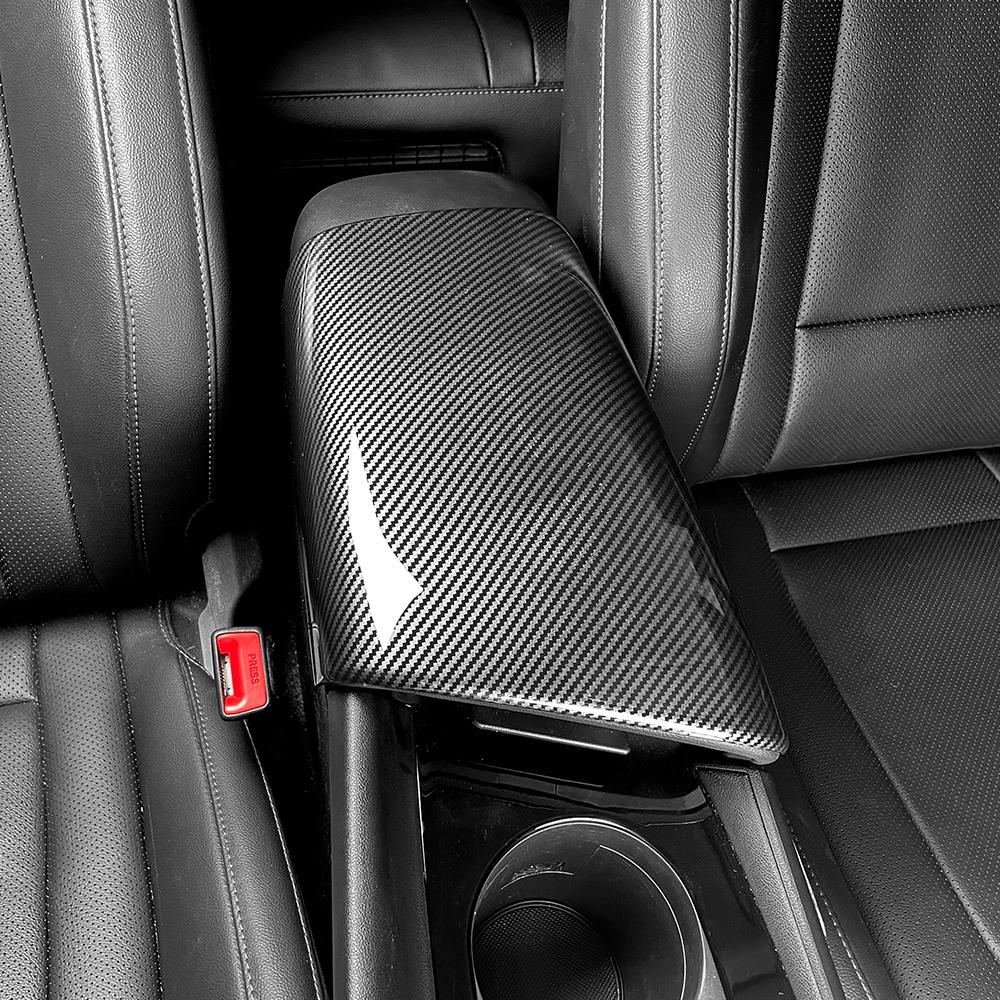 For Hyundai Elantra CN7 N /CN7 Car Armrest Cushion Cover Carbon Fiber ABS Console Armrest Box Pad Cover LHD/RHD