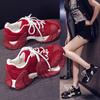 Europäische Station Personalisierte Oktopus Daddy Schuhe Damen 2025 Herbst Neu Leder Trendige Mesh Plateau Casual Sneakers
