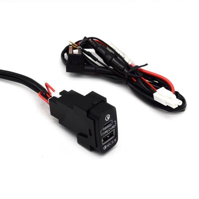 QC3.0+TYPE-C Interface Socket Fast Car Charger for Mitsubishi Asx Lancer Outlander Pajero