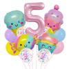 New Candy Ice Cream Balloon Set Baby Birthday Party Photo Props 32-Inch Pink Digital Scene Arrangement