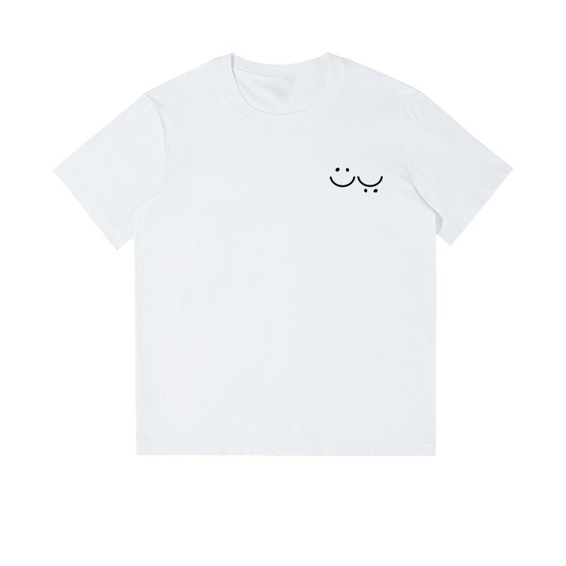 HOT SALE Fashion Men s Clothing New Couple T-shirt Men s Summer Simple Loose Short Sleeve Cotton Top Fashion Loose Leisure S