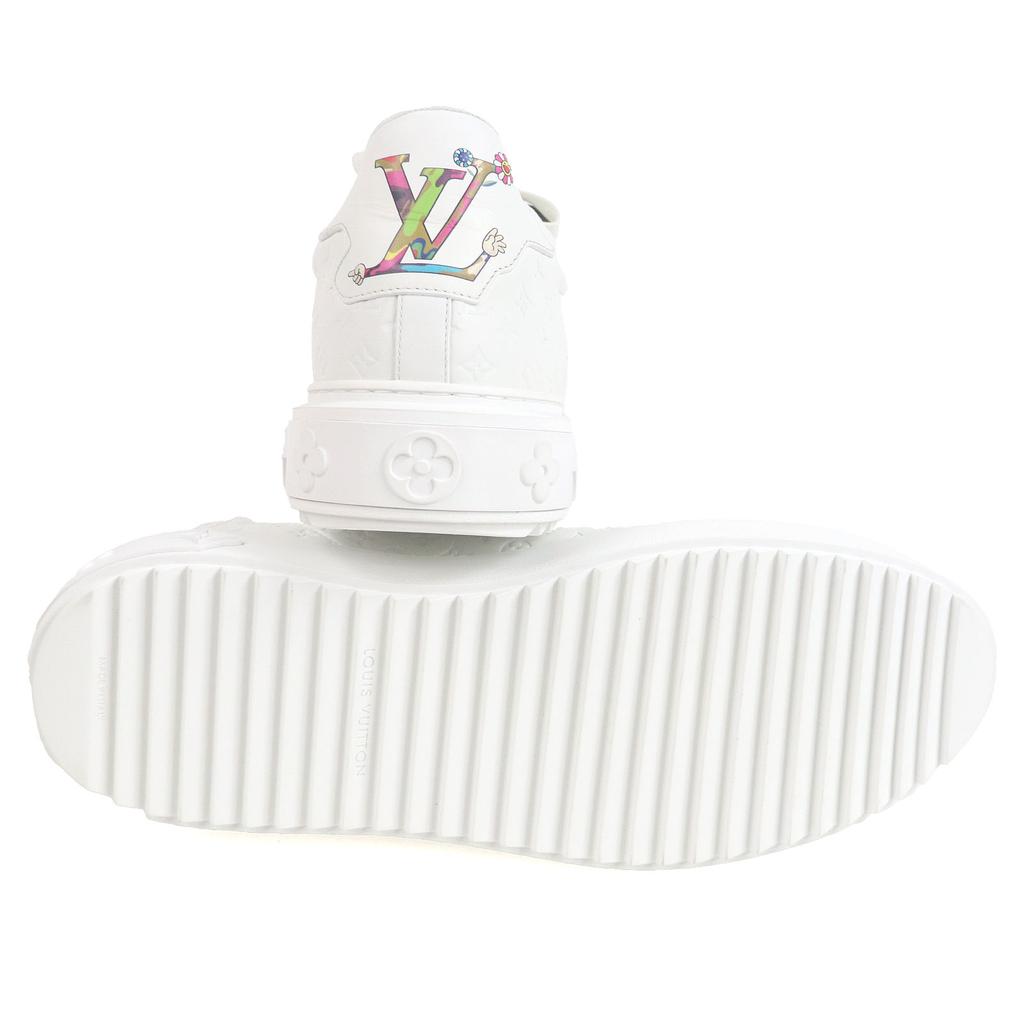 Louis Vuitton Low Cut Sneakers Timeout Line Takashi Murakami Panda Monogram Used