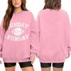Unisex Lightweight Long Sleeve Neck Pullover Sweatshirt with Graphic Print for Men and Women