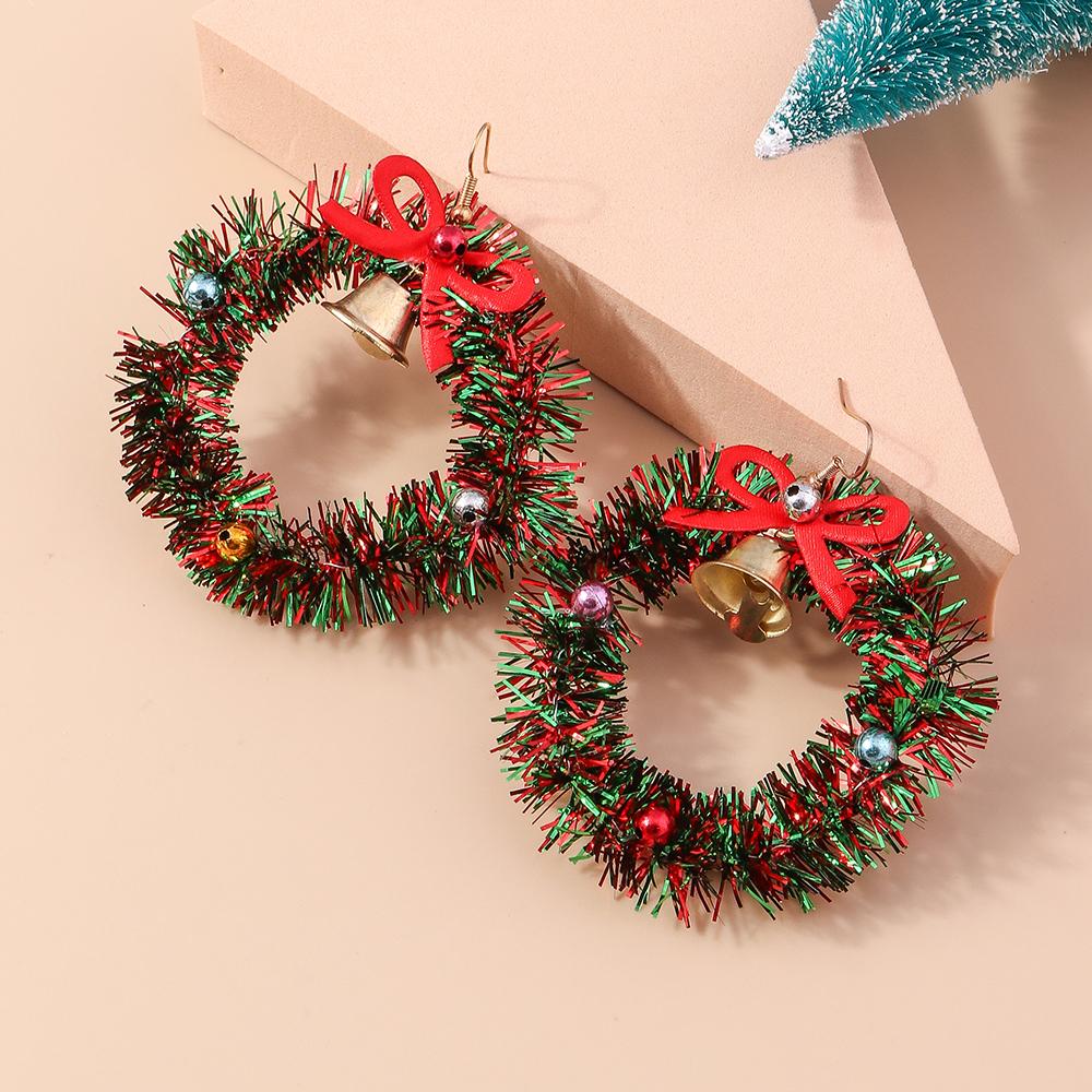 Fashion Christmas Tree Drop Earrings for Women Girls Elk Santa Claus Dangle Earrings X'mas New Year Jewelry Gifts