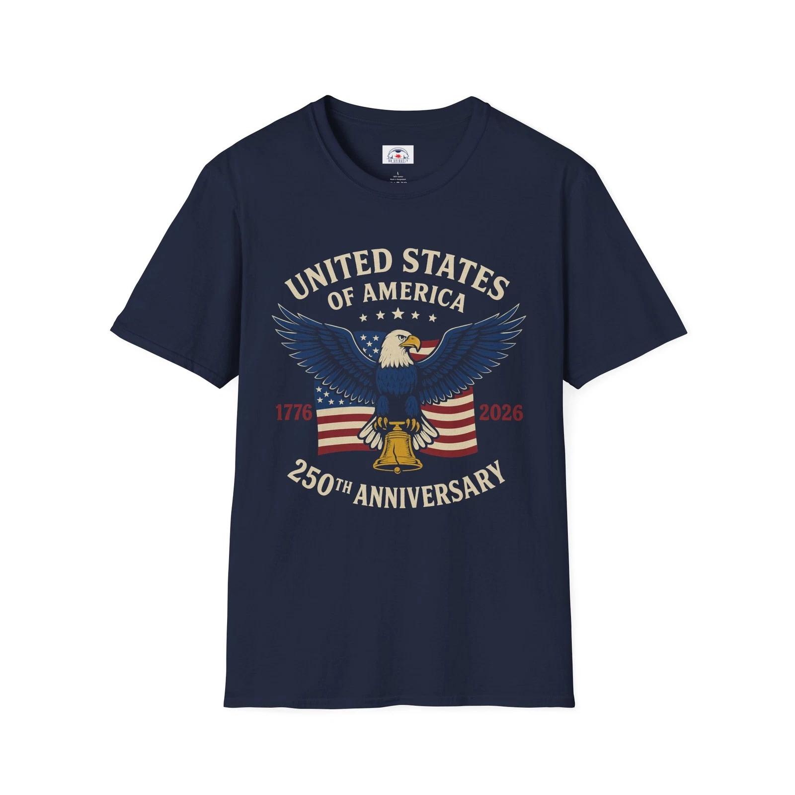 Patriotic Eagle T-Shirt USA 250th Anniversary Tee | Unisex America S