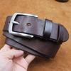 Men's Genuine Leather Retro Cowhide Pin Buckle Belt - Handmade Top Layer Cowhide