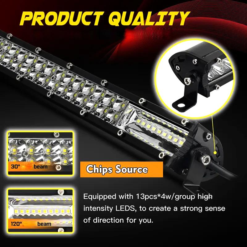 Ultra Slim 15 Inch Barra Led Light Bar Car 12V 24V LED Light Bar IP67 Water Proof Off Road For Car Combo 4x4 Led Bar Jeep Truck ATV SUV 12V 24V