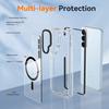 Applicable To Samsung S26plus Transparent Mobile Phone Case S24 Two-color Anti-drop s25UItra Magnetic Protective Case