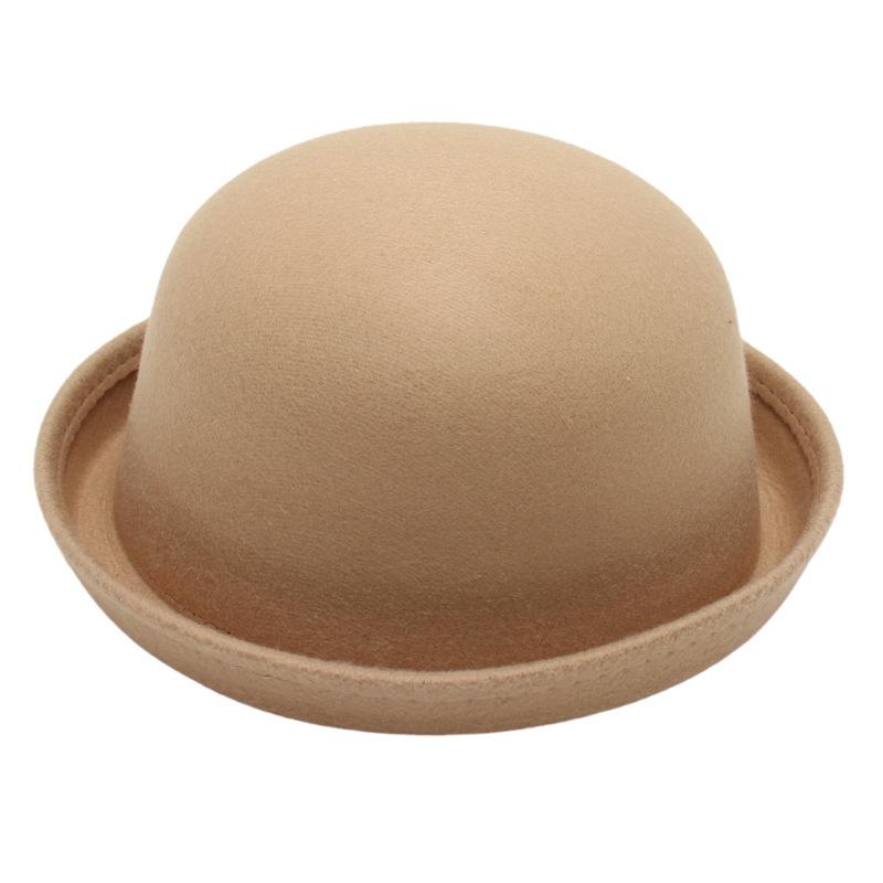 Bowler Jk Top Hat Kids Jazz Hat College Style Felt Hat Cute Boy And Girl Baby Sun Hat Parent-Child