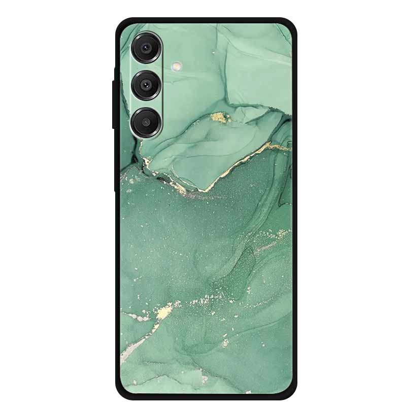 For Samsung Galaxy A14 A15 A16 5G Case Marble Soft TPU Phone Back Cover For Samsung A14 A15 4G Shockproof Silicone Painted Coque