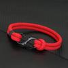 New Mountaineering Buckle Men Rope Bracelet Bilayer A Grade 4mm Cord Chain Wrap Braslet Outdoor Survival Braclet Pulseria Hombre