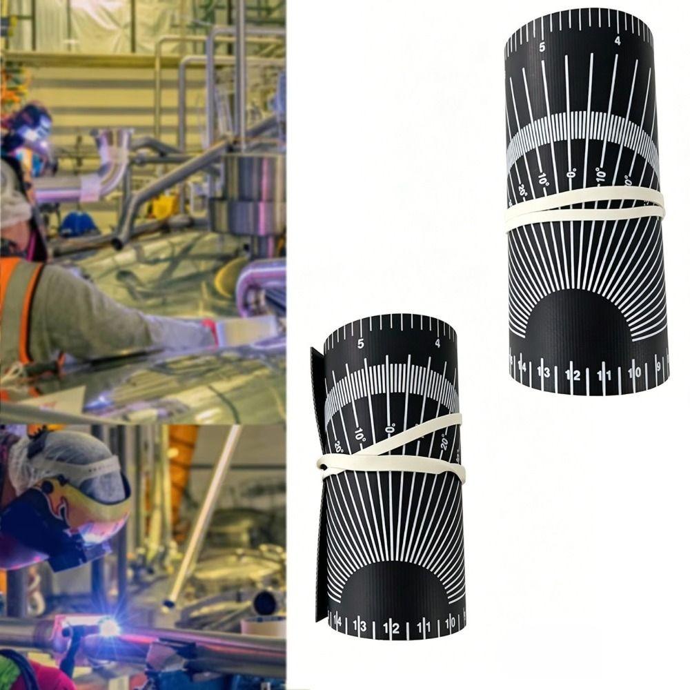 Marcator Circumferință Pânză PVC Șablon Flexibil pentru Layout Bandă de Înfășurare Instrument de Măsurare Conductă Instalator Conducte