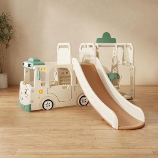 BTM Slide Swing Swing Large Playground Slider Indoor Playground Kids Kids Park Kids Basketball Hoop Kids