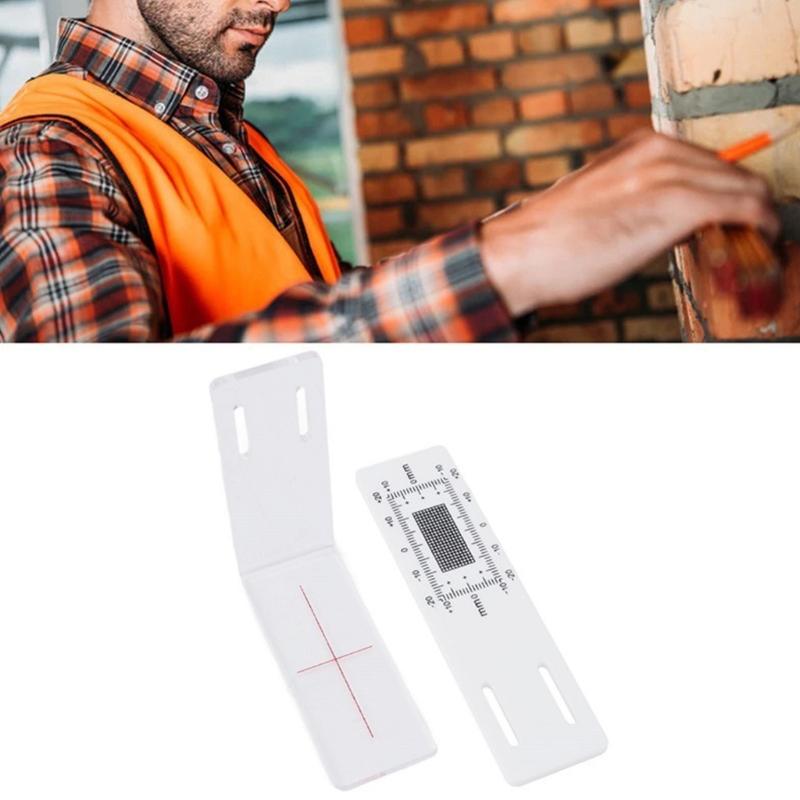2/4Pcs Crack Monitor Plastic Easy to-Use Grids Concrete Crack Monitorings Record Standard Crack Monitors