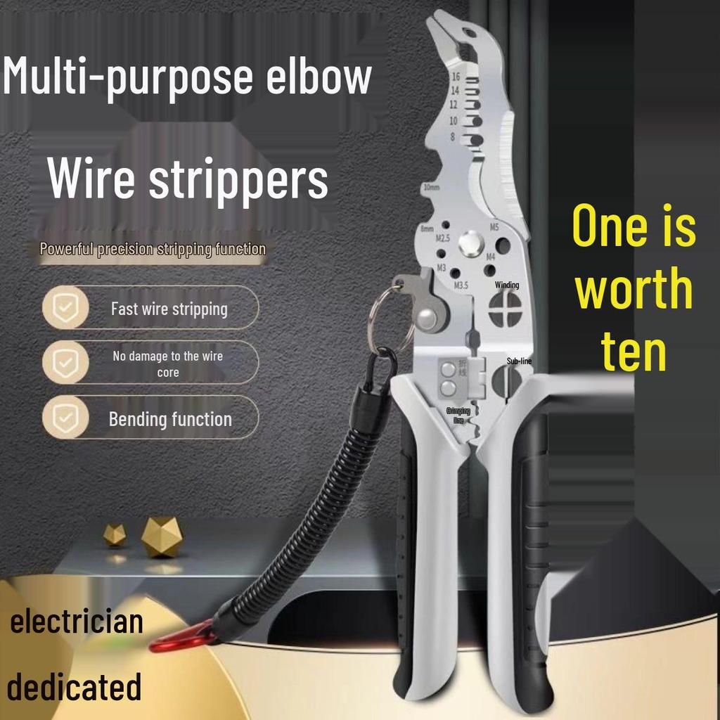 Eagle Beak Electrician's Multifunctional Wire Stripping & Crimping Pliers