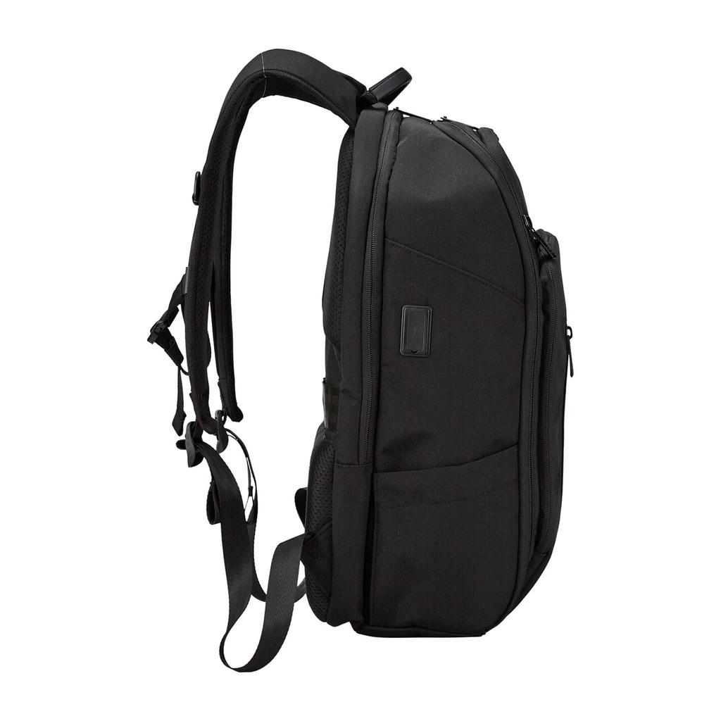 Round Backpack, A4 Size, Water-Repellent, Hapitas Plus HPL5166, Black