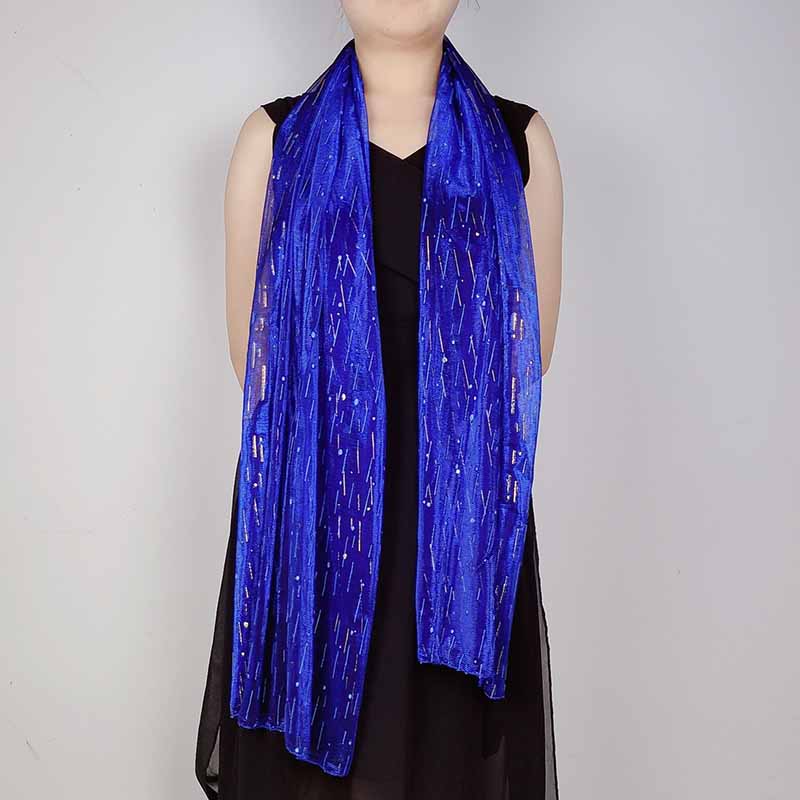 Fashion Gold Silver Thread  Long Shiny Sunscreen Shawl Female Transparent Yarn Wedding Bridesmaid Party Evening Dress Scarf R57