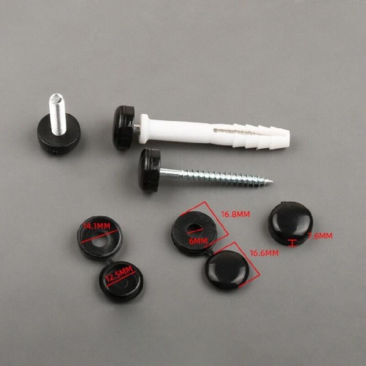 M6 Screw Decorative Covers Screw Protections for Furniture Cabinet Universal Foldable Snap Protective Cover 36pcs