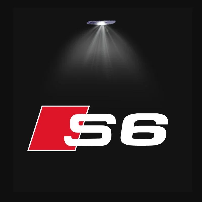 For Audi C74Pcs For Audi A3 A4 B8 8P 8V A6 C7 A5 Q5 B7 B6 B9 SLINE RS Q3 Q7 S3 S4 S5 S6 Car Door Welcome Light Led HD Projector Lamp