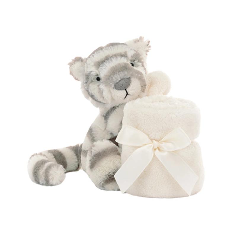 JELLYCAT Shy Series Snow Tiger Comfort Towel Companion Doll Plush Doll 13cm high