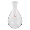 AS ONE Common Ground Flat Bottom Eggplant Flask (Borosilicate Glass-1), 300mL, 24/40mm, 3-9676-11
