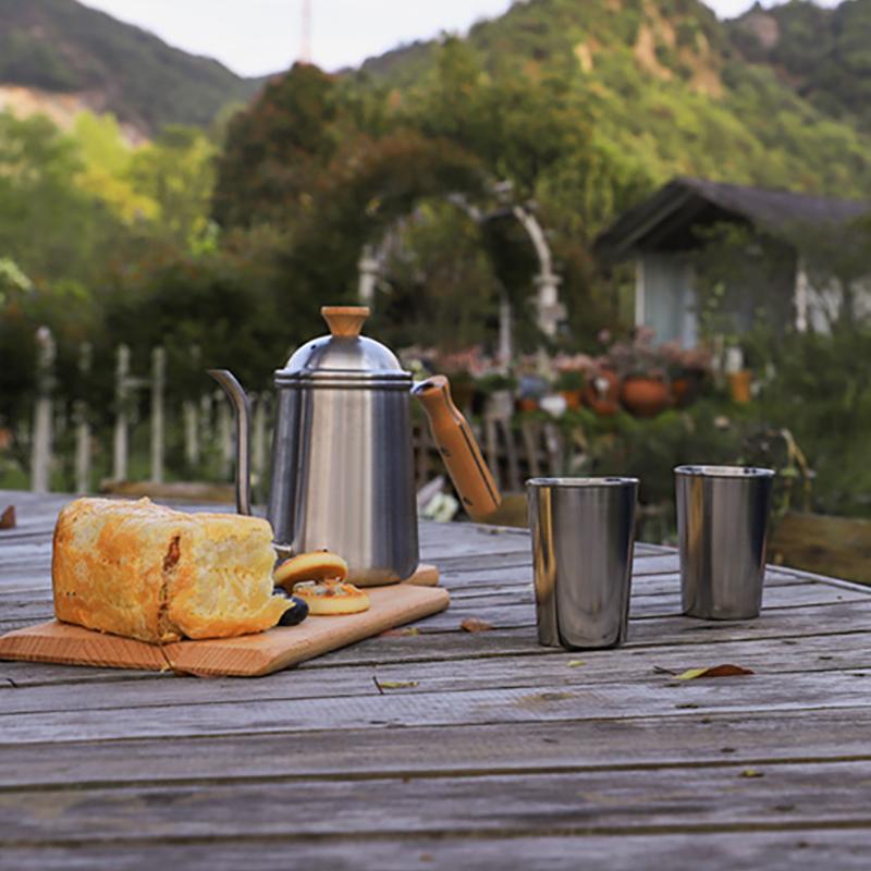 4 Stück/Set Edelstahl Taschenflasche Tasse Tragbar 30ML/70ML/150ML Weingläser mit Lederetui Outdoor Geschirr Mini Kaffee Tee Bier Tasse