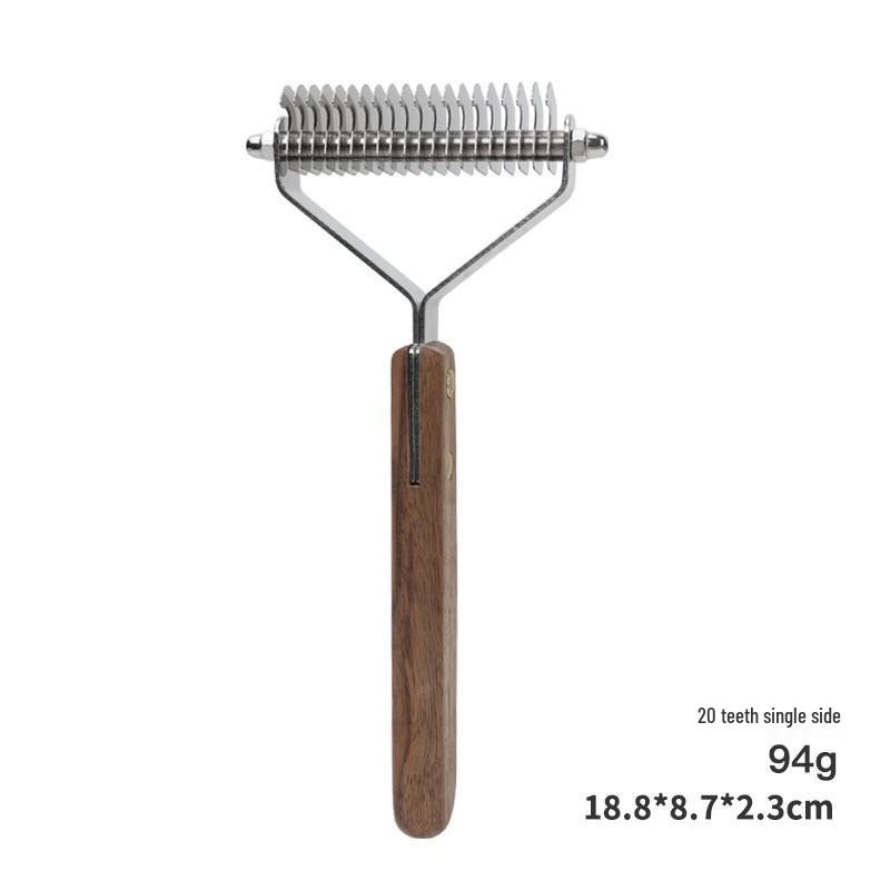 Solid Wood Antique Pet Comb for Cat and Dog Grooming