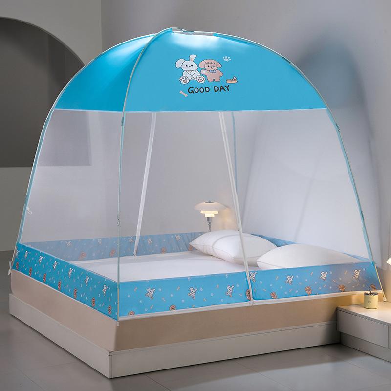 2022 Installation-free Yurt Mosquito Net Dust Top Household Encryption Thickened Student Dormitory Mosquito Net