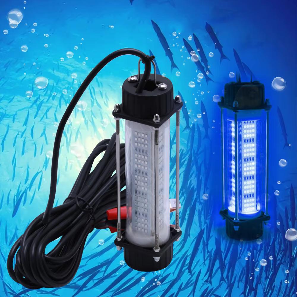1Pc High-power 12V LED Fishing Light Waterproof Lures Fish Finder Lamp Attracting Bait Submersible Underwater Waterproof Fishing