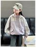 Girls' 2025 Autumn Casual Branded Windbreaker Jacket