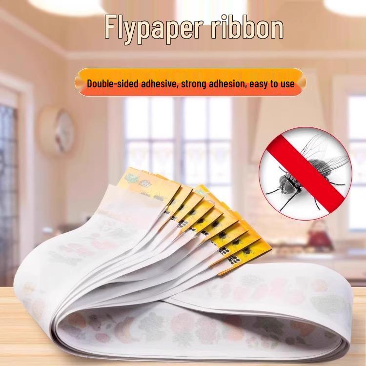 

Липкая лента для ловли мух и комаров с сильным клеем - Липкая ловушка большого размера для домашнего использования