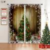 Christmas Ornament Drapes Christmas Tree Gifts Fireplace Livingroom Space Bedchamber Children Latest  Festival 3D Printing Drapes