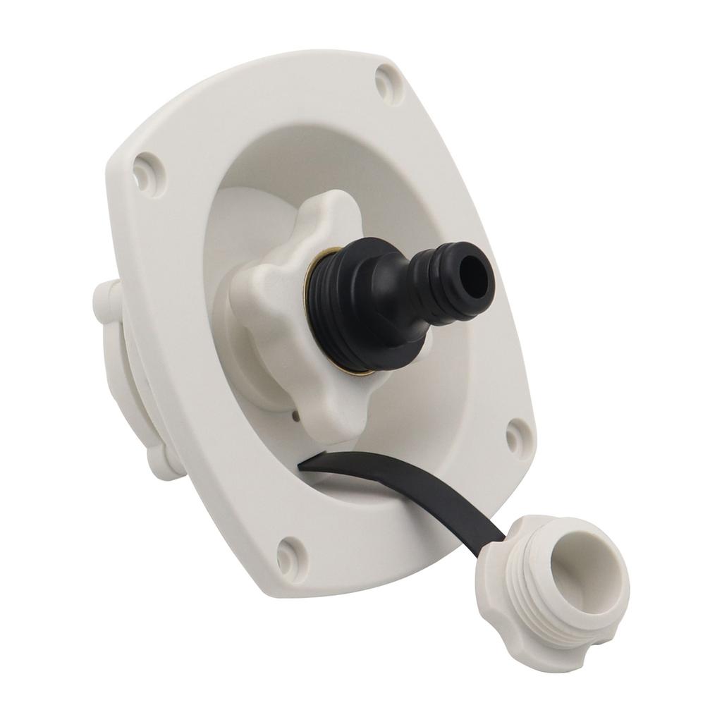Motorhome Water Inlet Adapter Kit With Check Valves Leak Resistant Brass Threads UV Resistant PP Suitable For Motorhomes