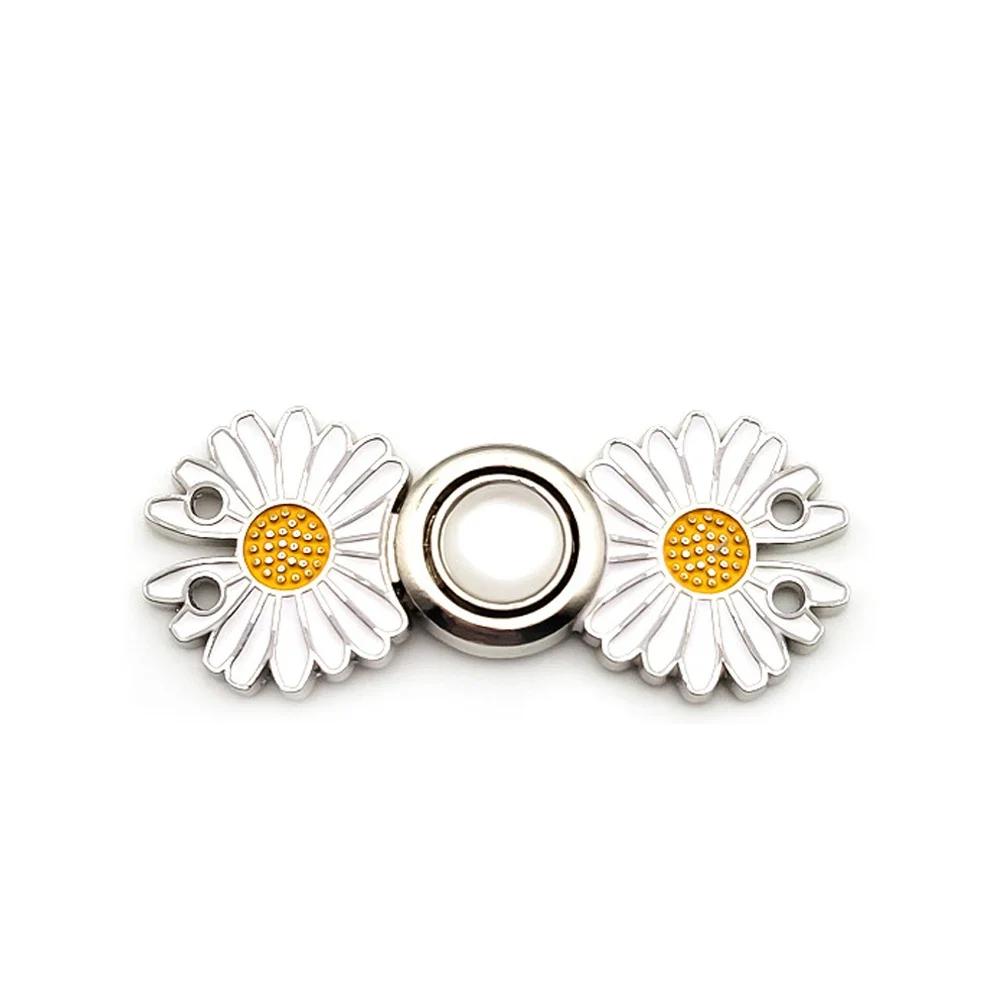Flowers/cats Pants Tighten Waist Brooches Buckle Pins Waist Clip Adjustable Snap Detachable Button for Jeans Dress