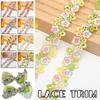 15 Yard Lace Trim Crafts 2CM Width Flower Lace Fabric Floral Embroidery Ribbon DIY Sewing Garment Applique Decor Accessories