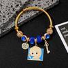 Bracelet Princesse Dessin Animé Avec Pendentif en Alliage de Zinc Pour Cadeau Décor de Voyage