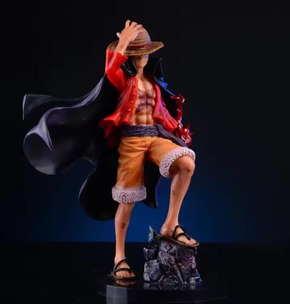 Anime Figure Luffy Four Emperors Monkey D. Luffy Action Figurine 25cm Pvc Collectible Model Toys In Stock