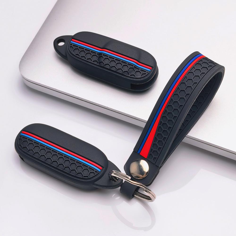 Key Shell Cover for Zontes 368G 368E 368D 368M 368K 350D with Keychain Ergonomic Non Slip Soft Key Shell for Zontes Induction Key Anti-Scratch Surface