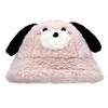 Women S Dog Ear Plush Bucket Hat Large Head Size Warm Cute Slim Face Korean Style Autumn Winter